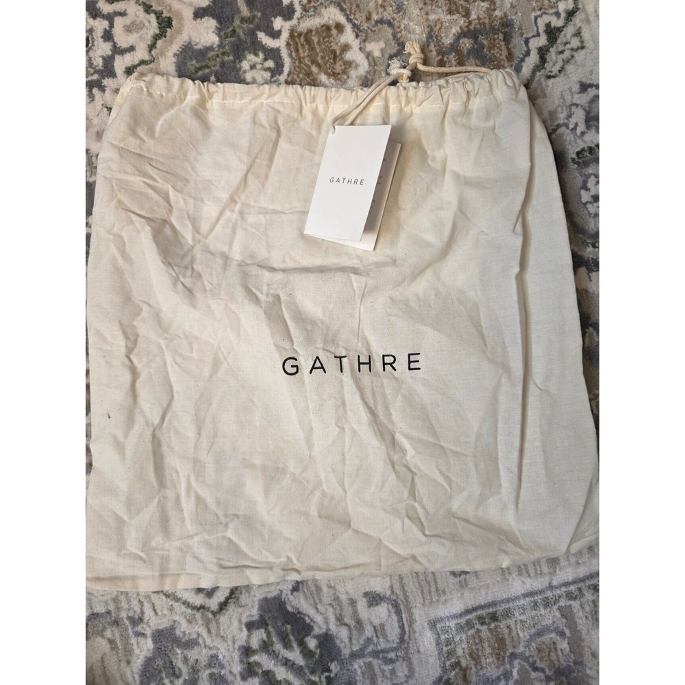 Gathre Large Drawstring Pouch Fog Cream Storage Bag Organizer NEW GDRALARFOG